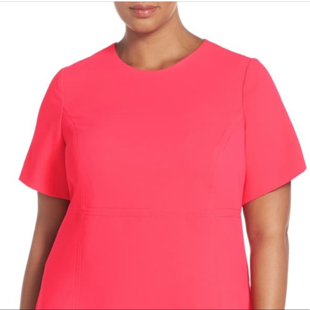 Eliza J Crepe Seam Sheath Dress